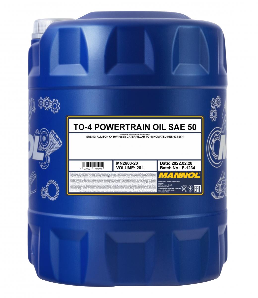 MANNOL TO-4 Powertrain Oil SAE 50