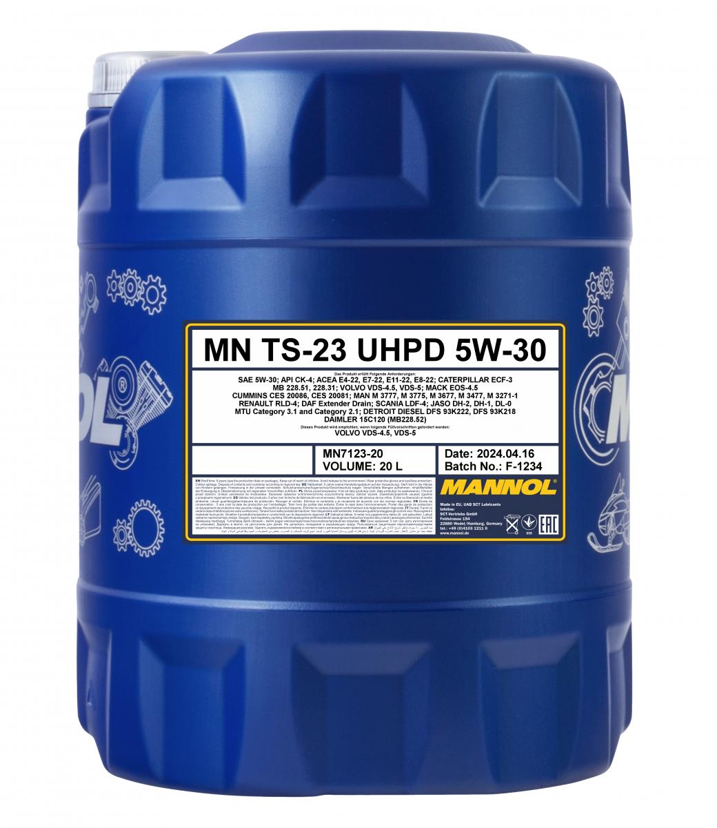 MANNOL 7123 TS-23 BLUE UHPD 5W-30